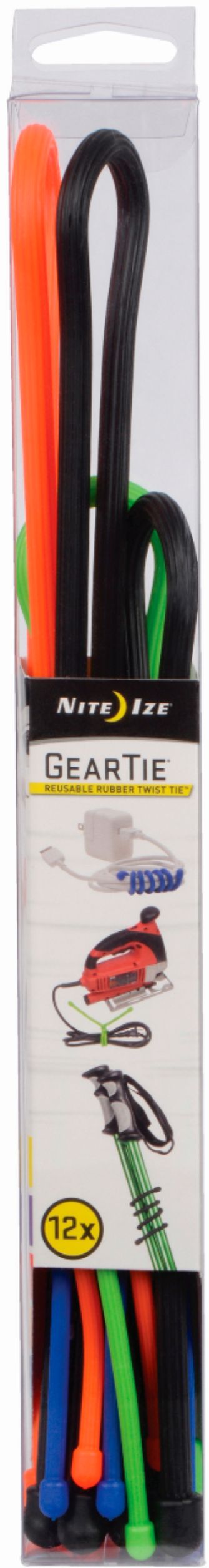 Angle View: Nite Ize - Gear Tie Tube (12-Count) - Multi