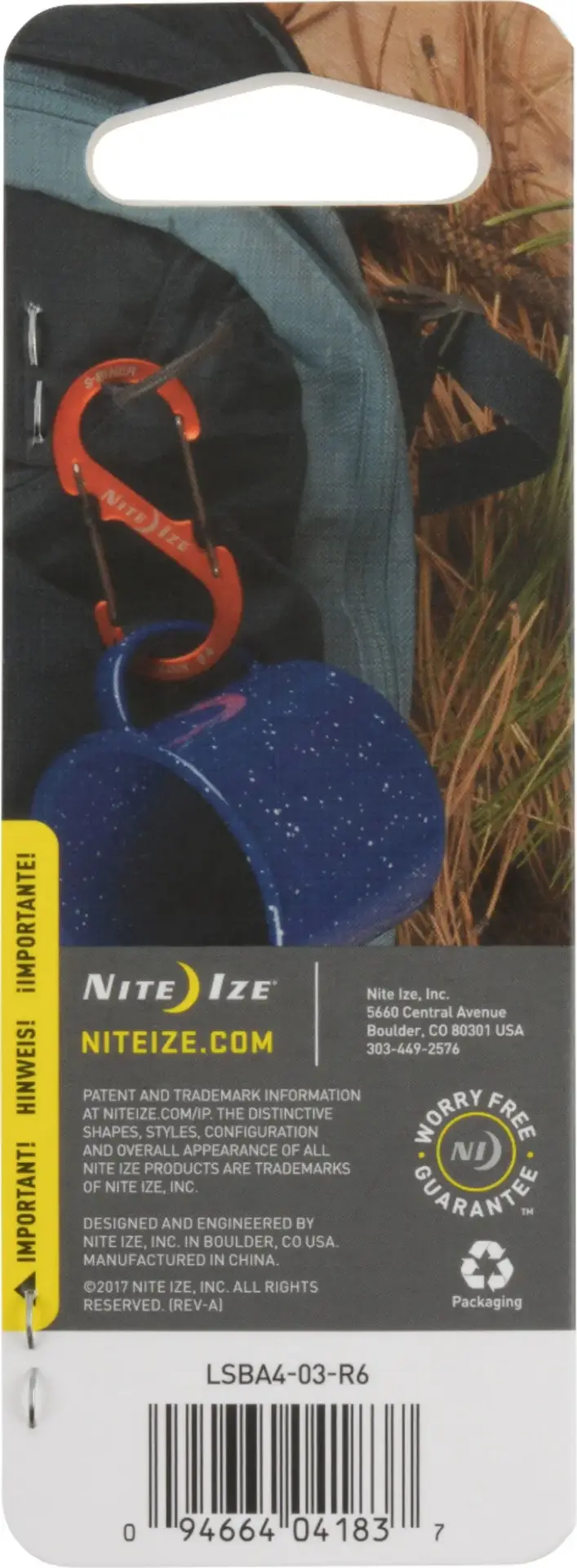 Alt View 16. Nite Ize - S-Biner SlideLock Dual Aluminum Carabiner - Blue.