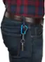 Alt View 13. Nite Ize - SlideLock #3 Aluminum Key Ring - Blue.