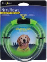 Nite Ize - NiteHowl Polymer Dog Lighted Collar - 16-in to 26-in Neck - Green - Front_Zoom