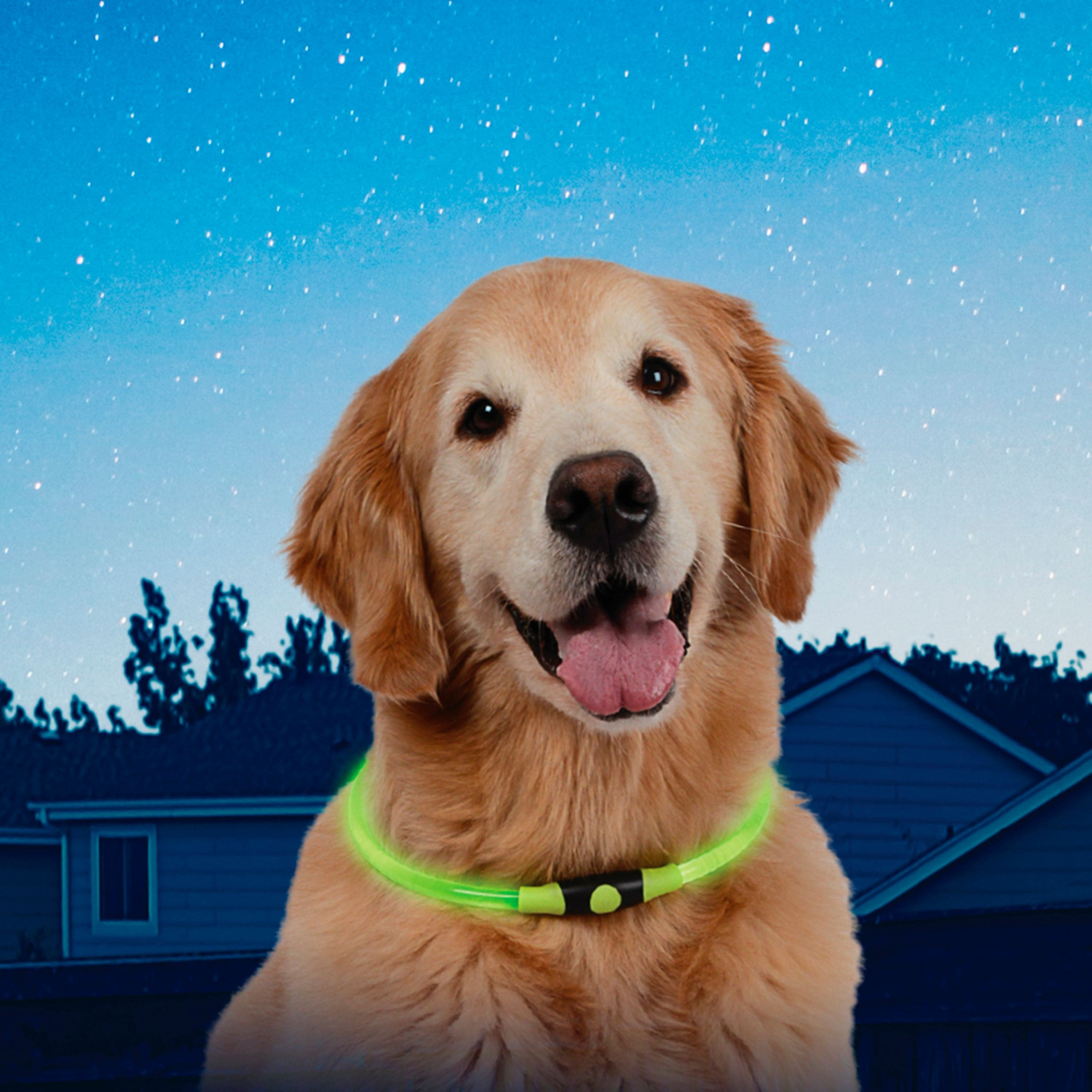 Alt View 12. Nite Ize - NiteHowl Polymer Dog Lighted Collar - 16-in to 26-in Neck - Green.