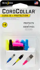 Angle. Nite Ize - CordCollar Cable Protectors (8-Pack) - Assorted.