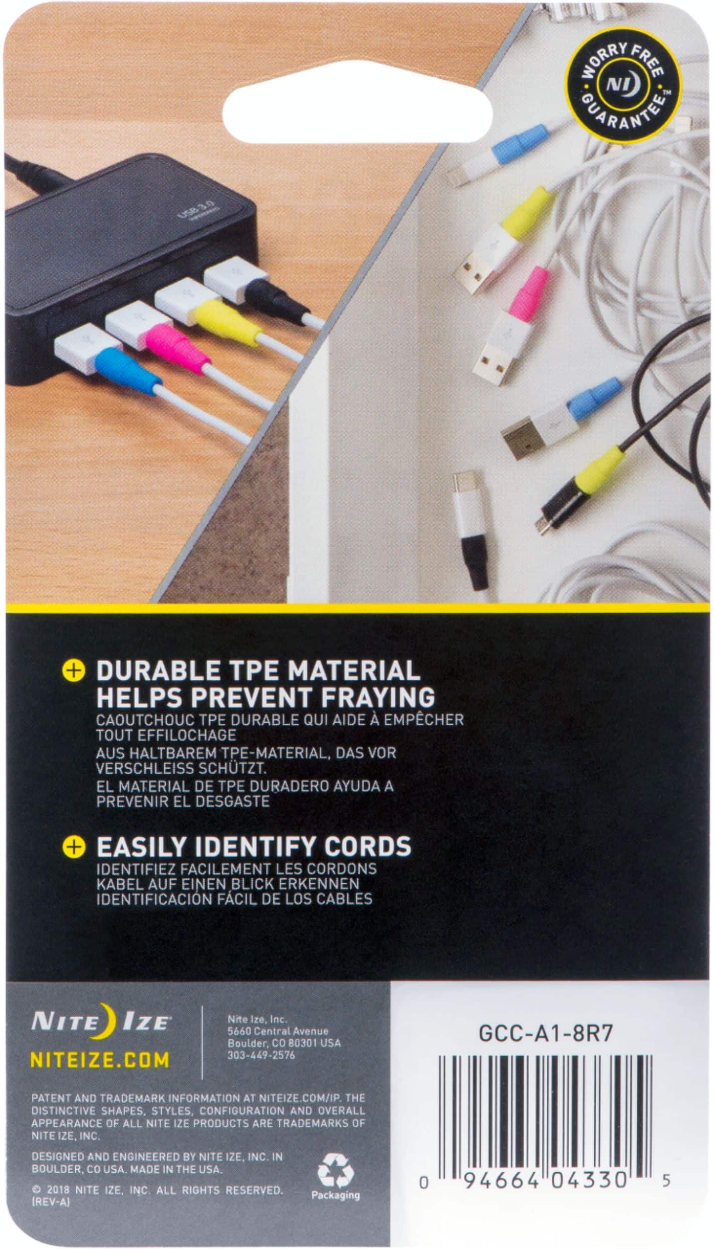 Alt View 12. Nite Ize - CordCollar Cable Protectors (8-Pack) - Assorted.