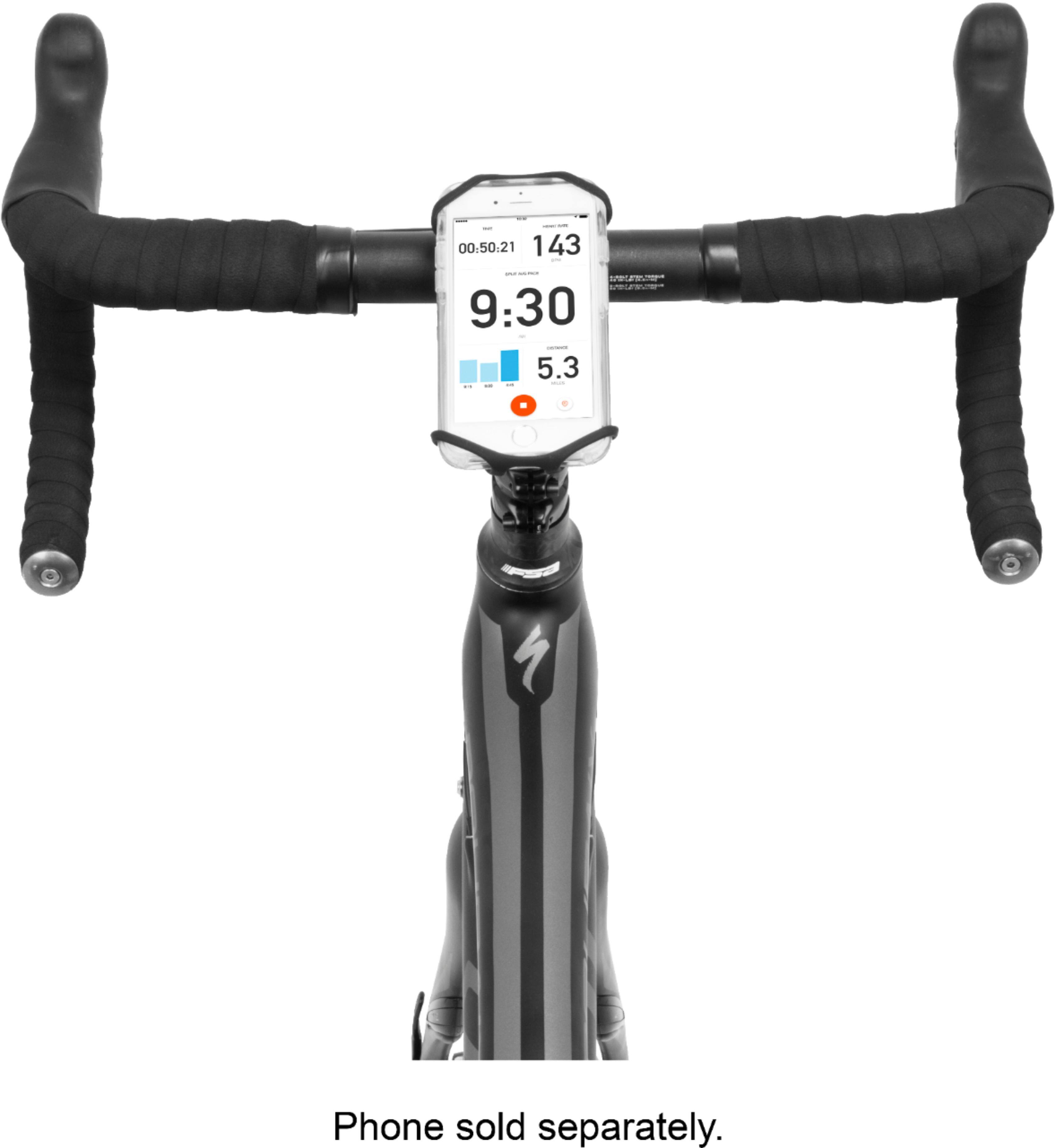 Alt View 12. Nite Ize - Wraptor Bike Holder for Mobile Phones - Gray/Black.