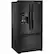 Left. Whirlpool - 25 cu. ft. French Door Refrigerator with External Ice and Water Dispenser - Black.