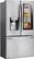 Angle. LG - 27.5 Cu. Ft. French InstaView Door-in-Door Smart Wi-Fi Enabled Refrigerator - Stainless steel.