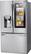 Left. LG - 27.5 Cu. Ft. French InstaView Door-in-Door Smart Wi-Fi Enabled Refrigerator - Stainless steel.