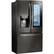 Angle. LG - 27.5 Cu. Ft. InstaView French Door-in-Door Refrigerator - Black Stainless Steel.