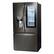 Left. LG - 27.5 Cu. Ft. InstaView French Door-in-Door Refrigerator - Black Stainless Steel.