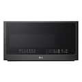 LG - 2.0 Cu. Ft. Over-the-Range Smart Microwave with Sensor Cooking and EasyClean - Black Stainless Steel