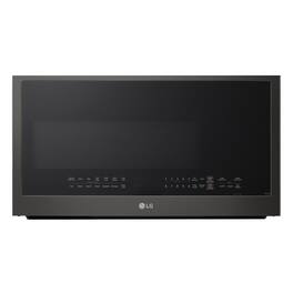 LG - 2.0 Cu. Ft. Over-the-Range Smart Microwave with Sensor Cooking and EasyClean - Black Stainless Steel