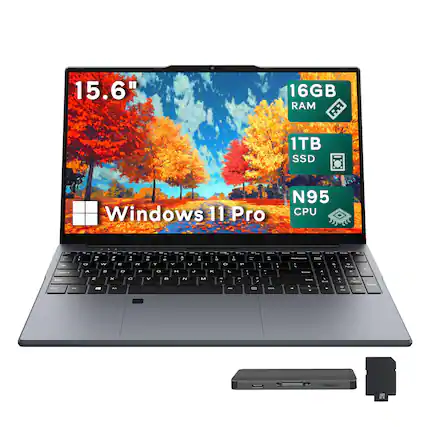 15.6" 16GB RAM 1TB SSD Windows 11 Pro N95 CPU