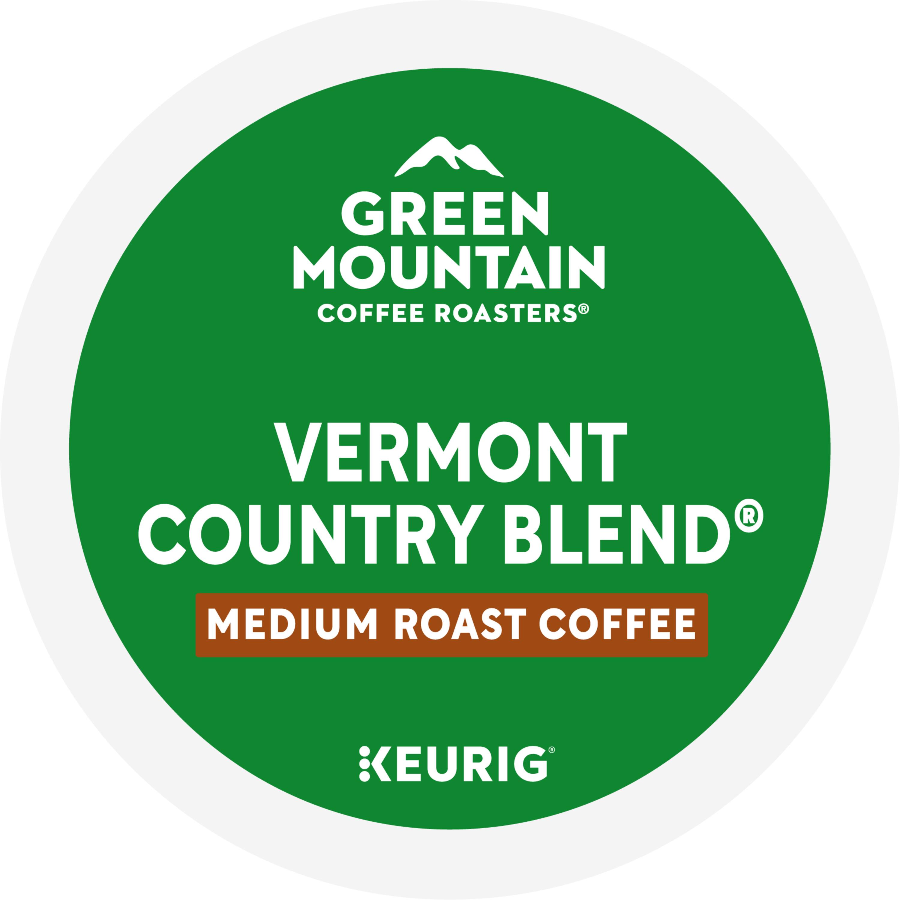 GREEN MOUNTAIN COFFEE ROASTERS VERMONT COUNTRY BLEND MEDIUM ROAST COFFEE KEURIG