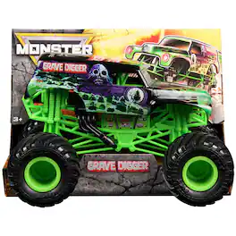 Monster Jam - Grave Digger 1:24 Scale Die-Cast Monster Truck with BKT Tires Series 25 Collector Vehicle Ages 3+ - Green