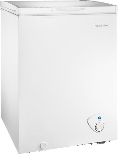 Angle Zoom. Insignia™ - 3.5 Cu. Ft. Chest Freezer - White.