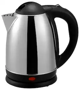 Brentwood - 1.7L Electric Tea Kettle - Black/Silver