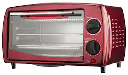 Brentwood - 4-Slice Toaster Oven - Empire Red