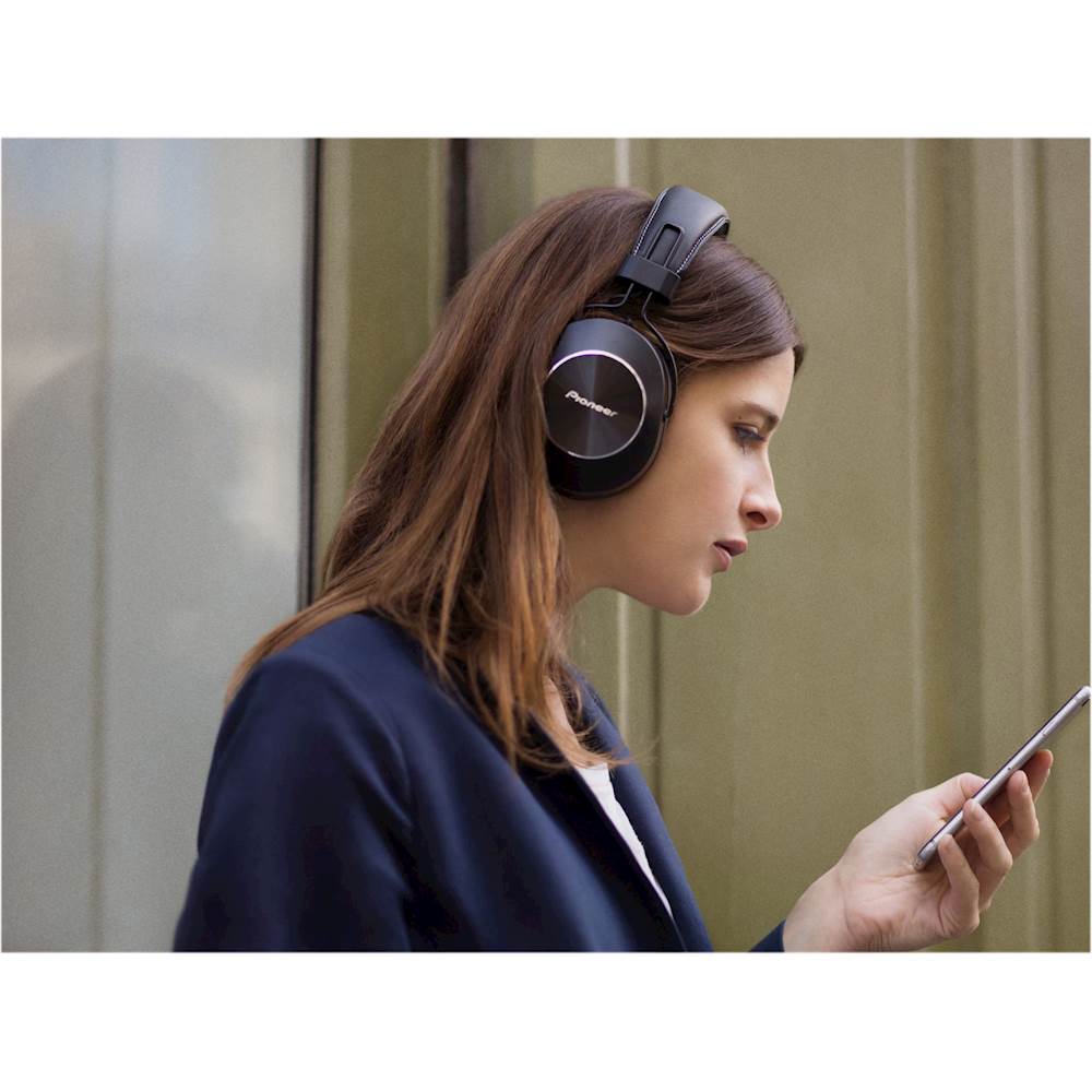 Best Buy Pioneer Se Ms7bt Wireless On Ear Headphones Black Sems7btk