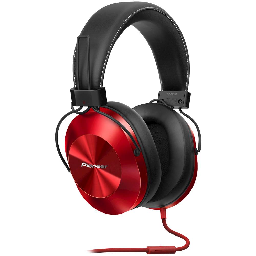 Customer Reviews Pioneer Se Ms5t Over The Ear Headphones Red Sems5tr Best Buy
