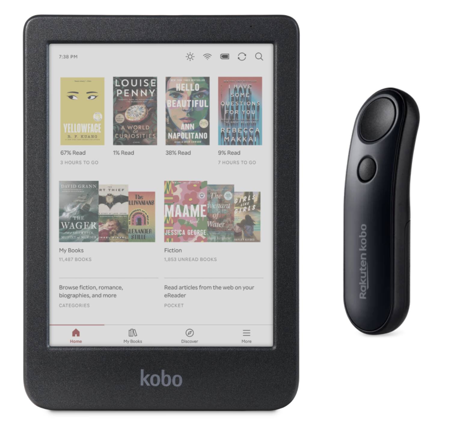 Kobo Clara Color eReader with Remote Bundle 2024 Black - Best Buy