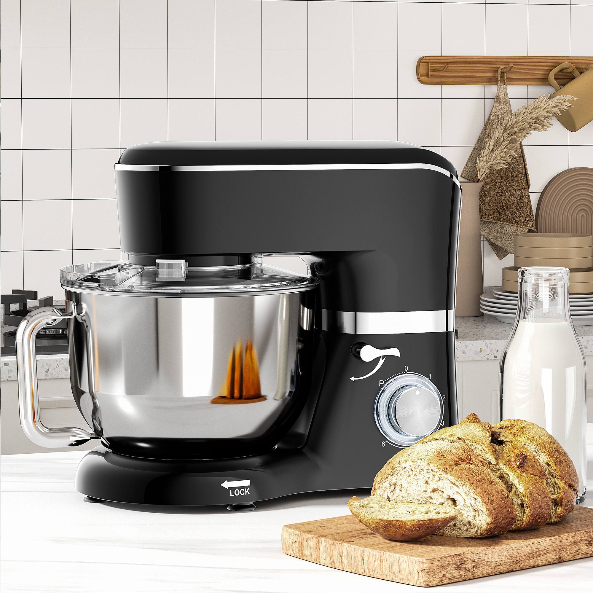 Sugift 6.5 Qt Tilt Head 6 Speed Electric Food Stand Mixer