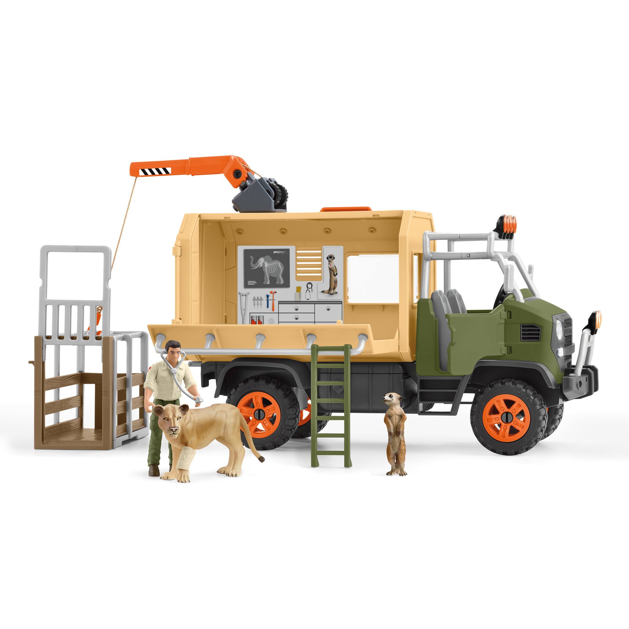 Alt View 5. Schleich - Wild Life: Animal Rescue Large Truck.
