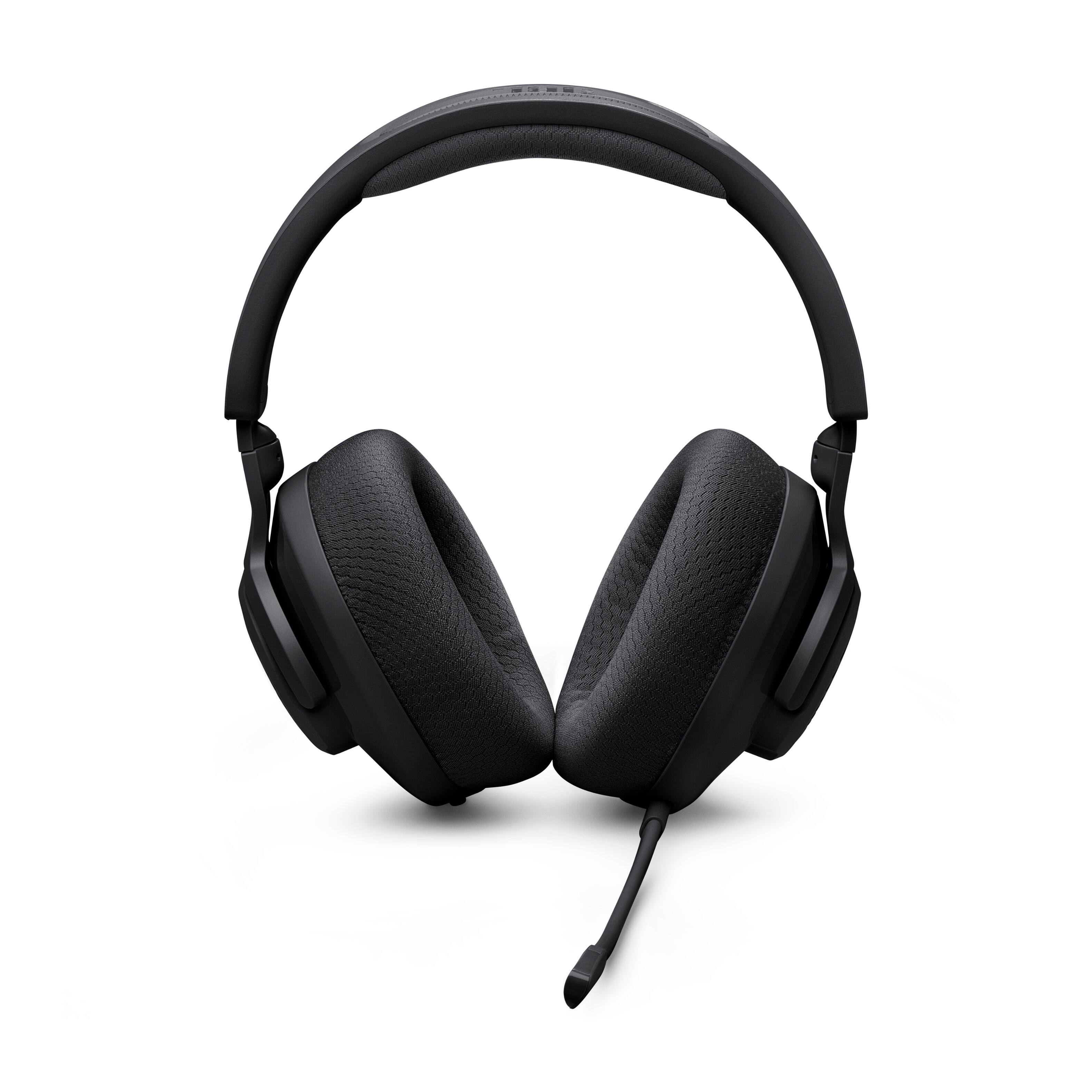 Alt View 1. JBL - Quantum 360X Wireless over-ear gaming headset with detachable boom mic - Black.