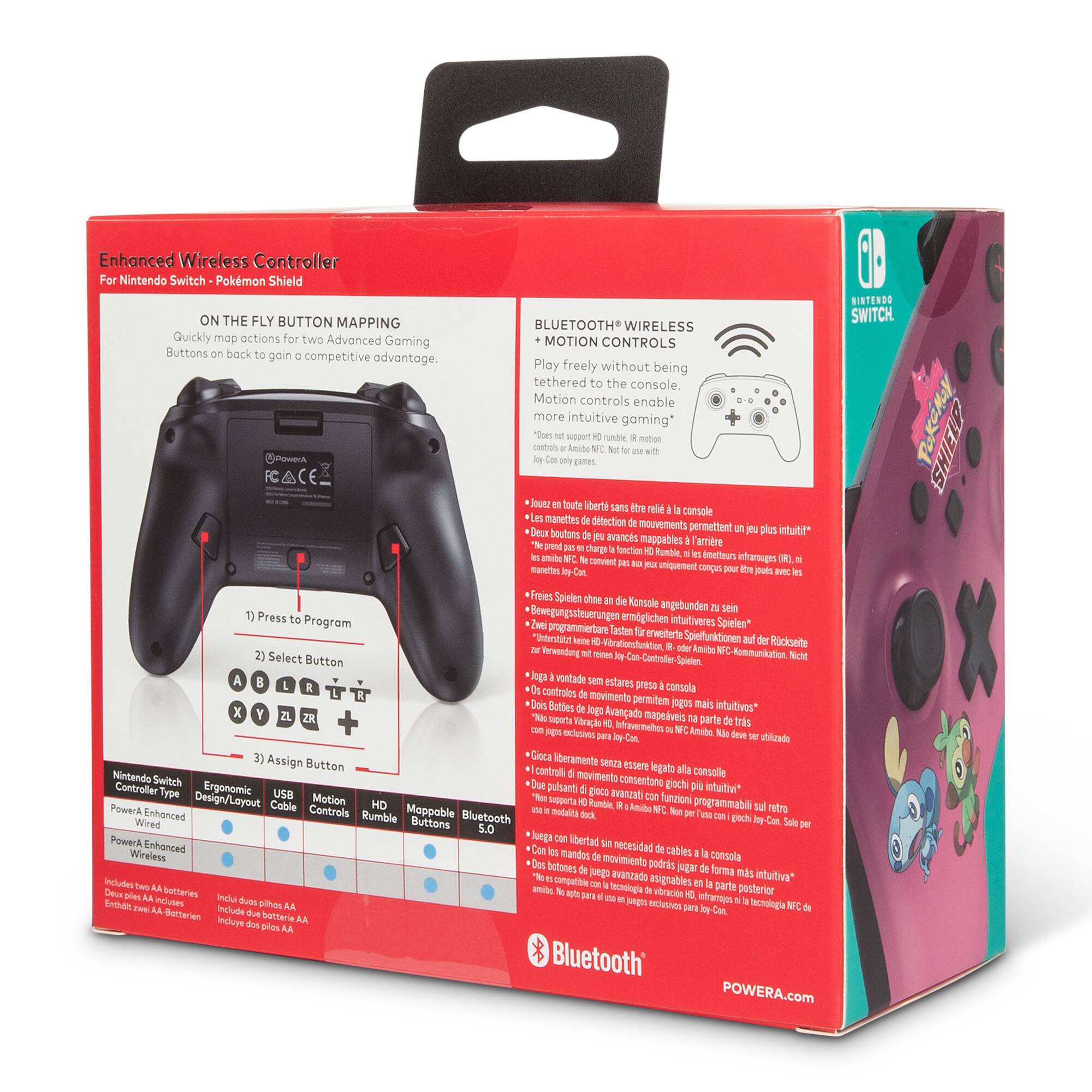 Alt View 18. PowerA - Enhanced Wireless Controller for Nintendo Switch - Pokémon Shield.