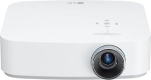 LG - PF50KA 1080p Wireless Smart DLP Portable Projector - White - Front_Zoom