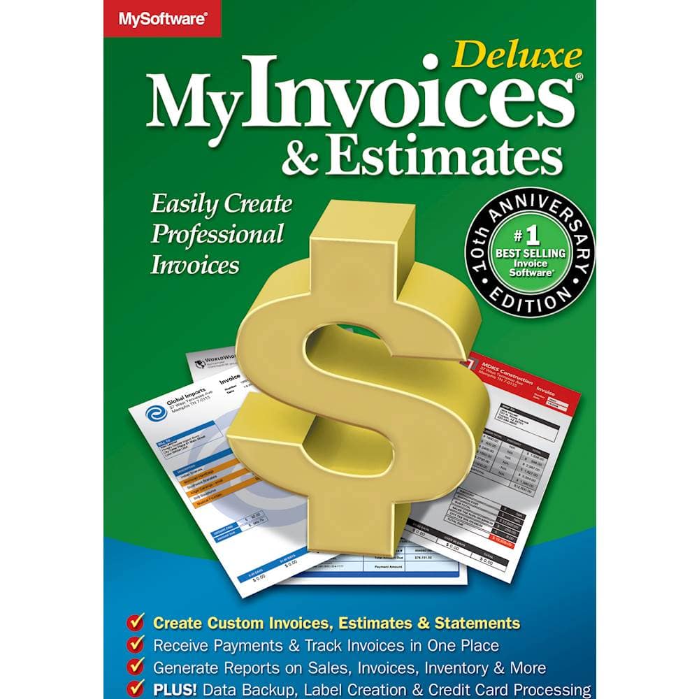 Avanquest - MyInvoices & Estimates Deluxe 10 - Windows - Front_Zoom