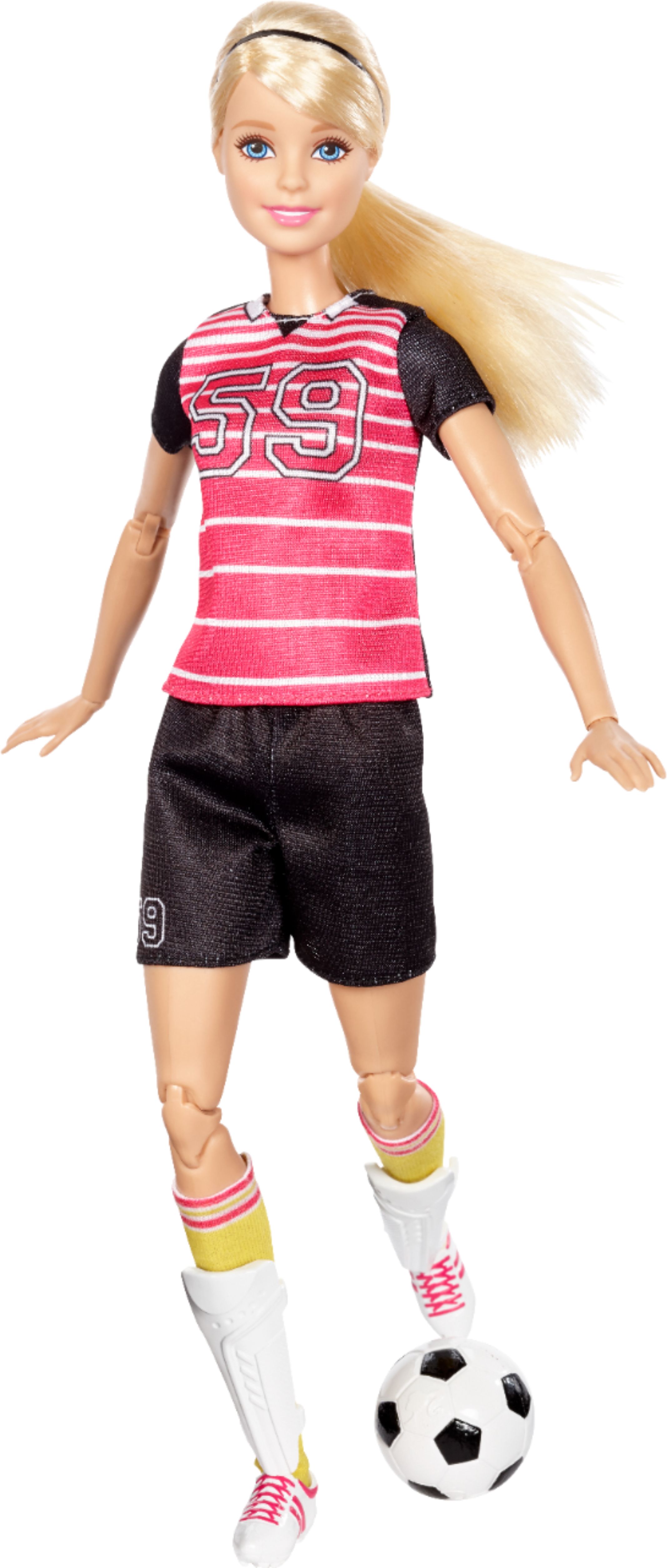 Best Buy: Barbie Made To Move Soccer Player Doll Pink / Black DVF69