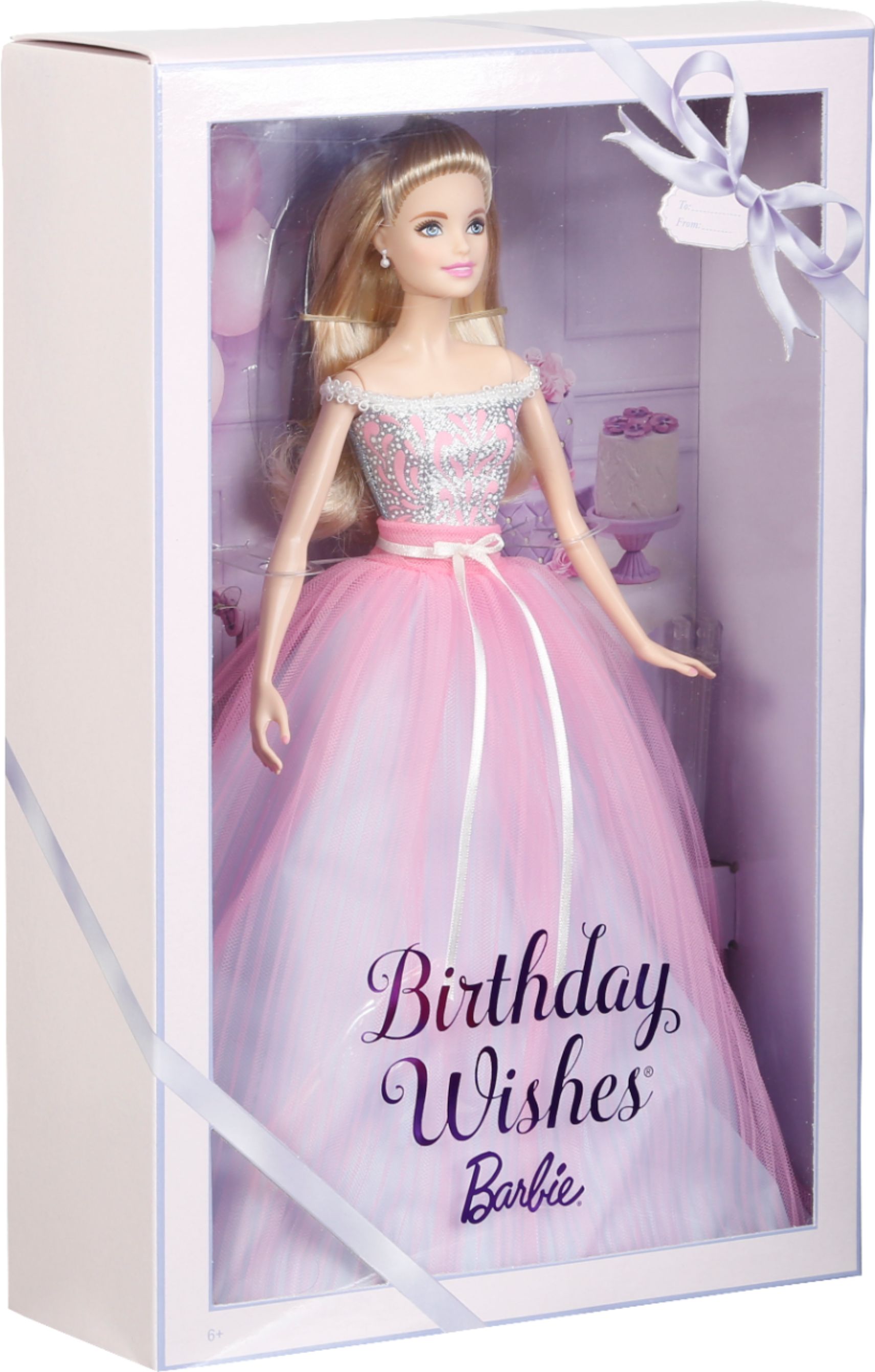 driehoek Horen van Het beste Best Buy: Birthday Wishes Barbie Doll Pink / Silver DVP49