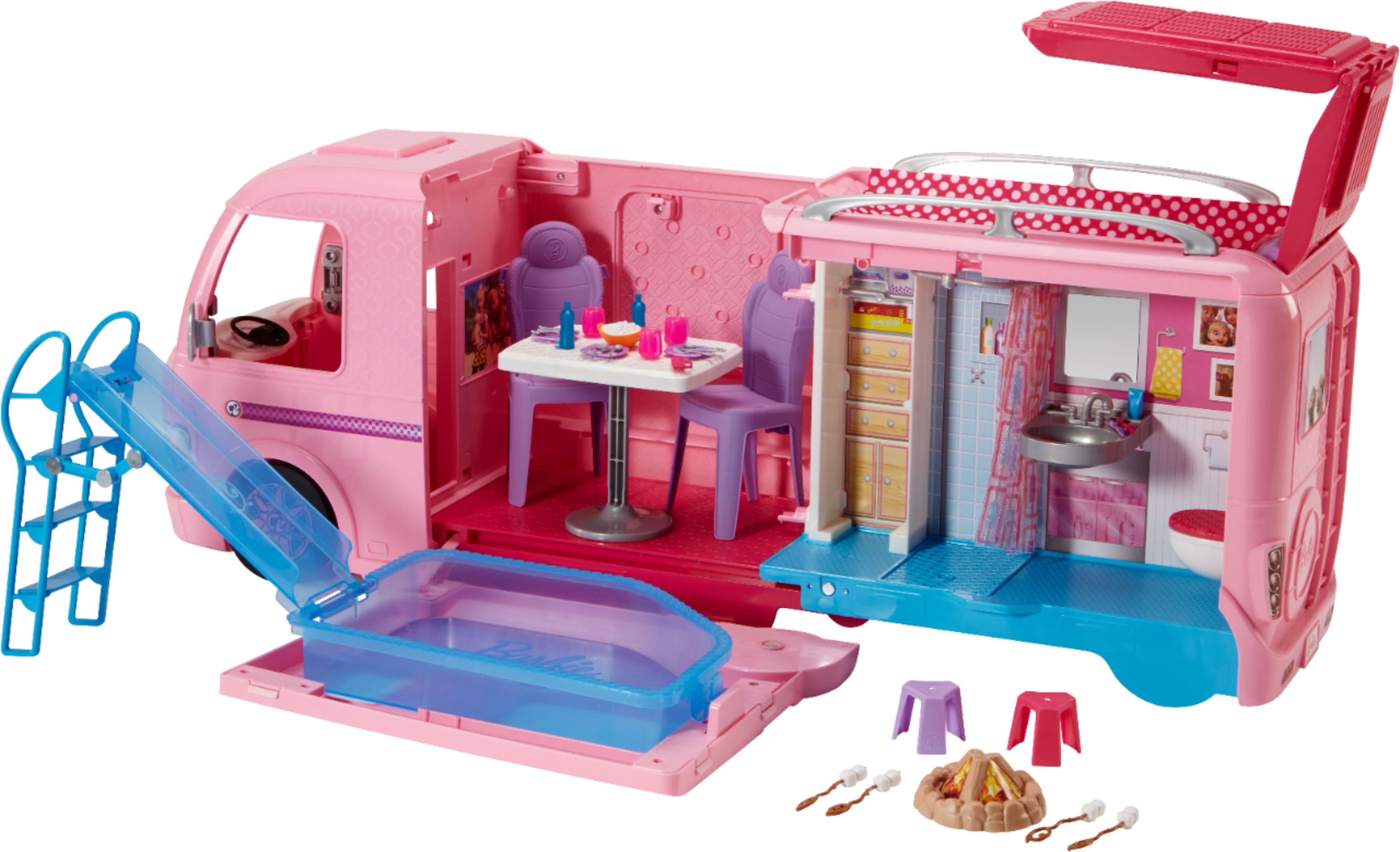 barbie set playing