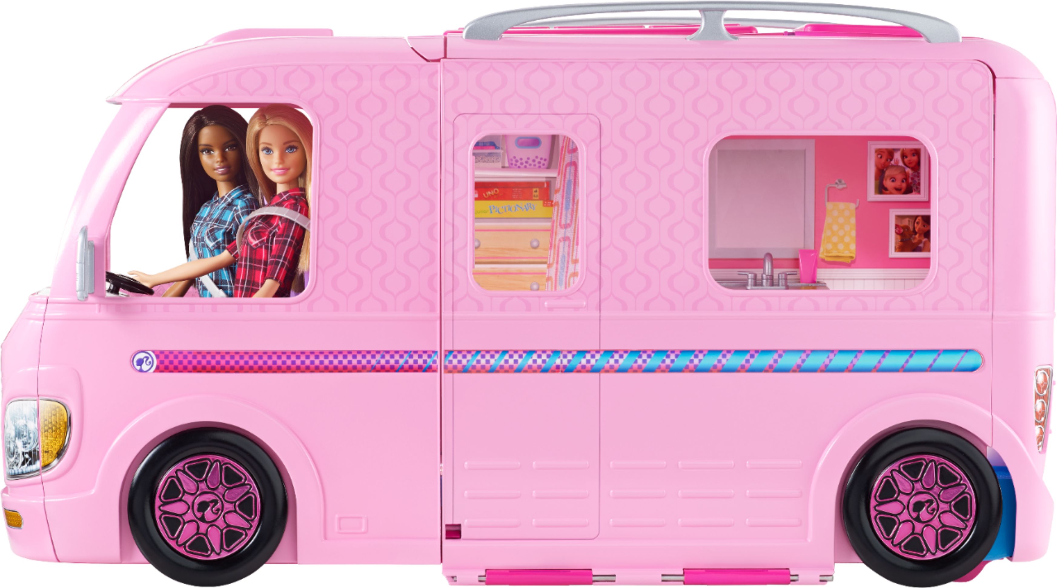 Customer Reviews: Barbie DreamCamper Play Set Pink FBR34 - Best Buy