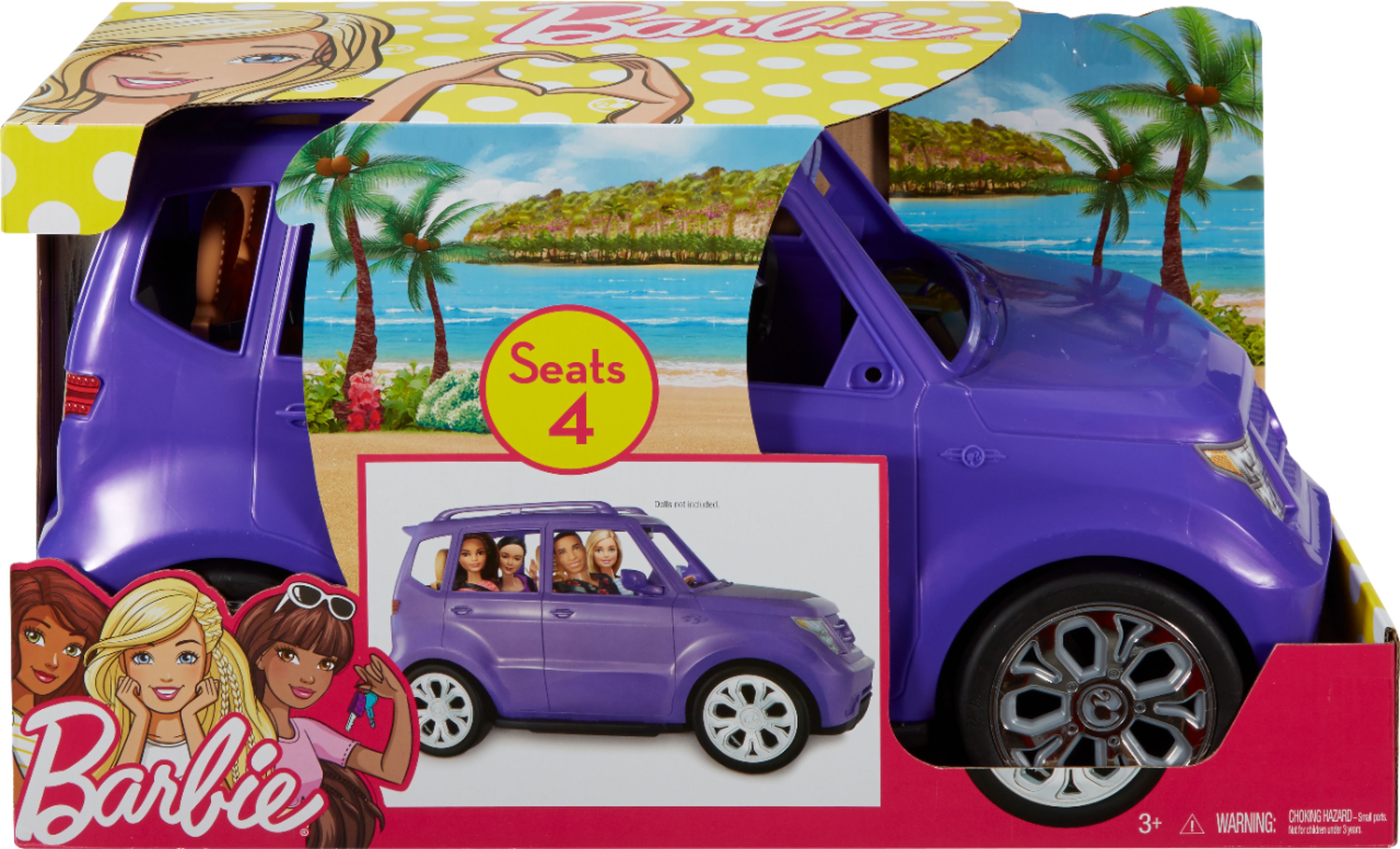 purple barbie car