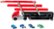 Alt View Zoom 11. Hot Wheels - Mega Hauler Truck with 4 Cars - Red/Black.