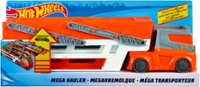 Front Zoom. Hot Wheels - Mega Hauler Truck - Orange/Gray/White.