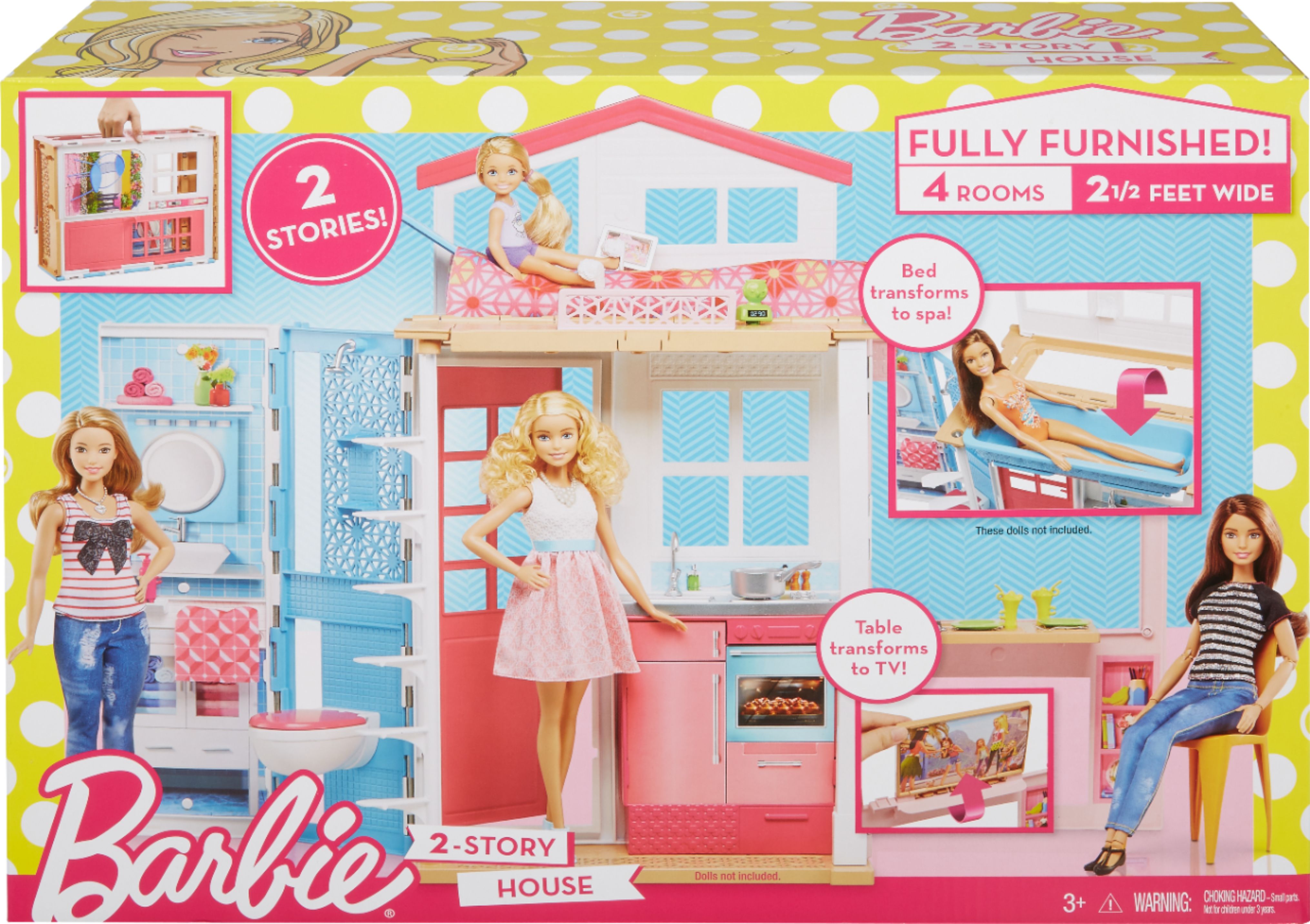 barbie two storey house