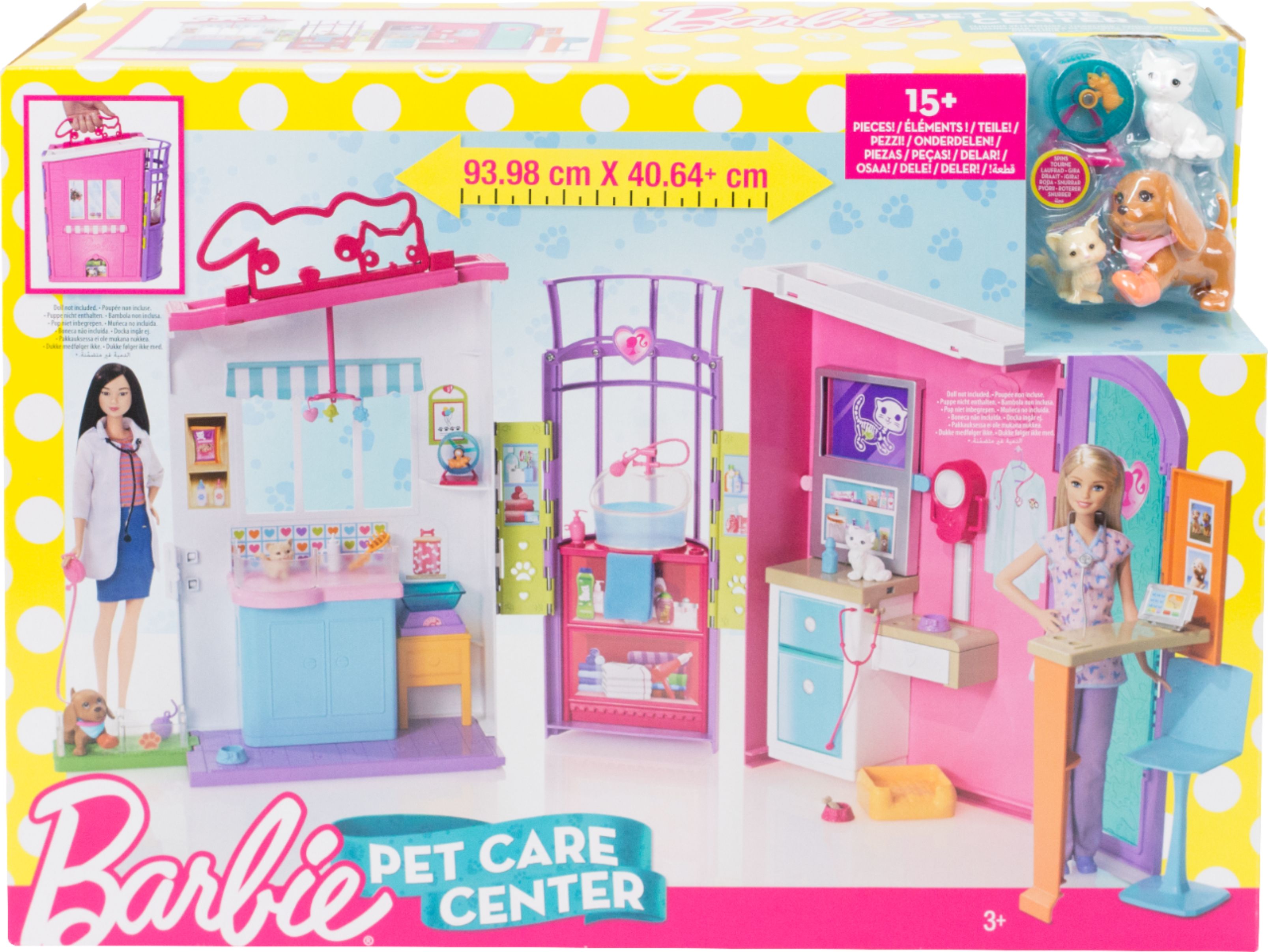 Barbie Pet Care Center Play Set Pink 