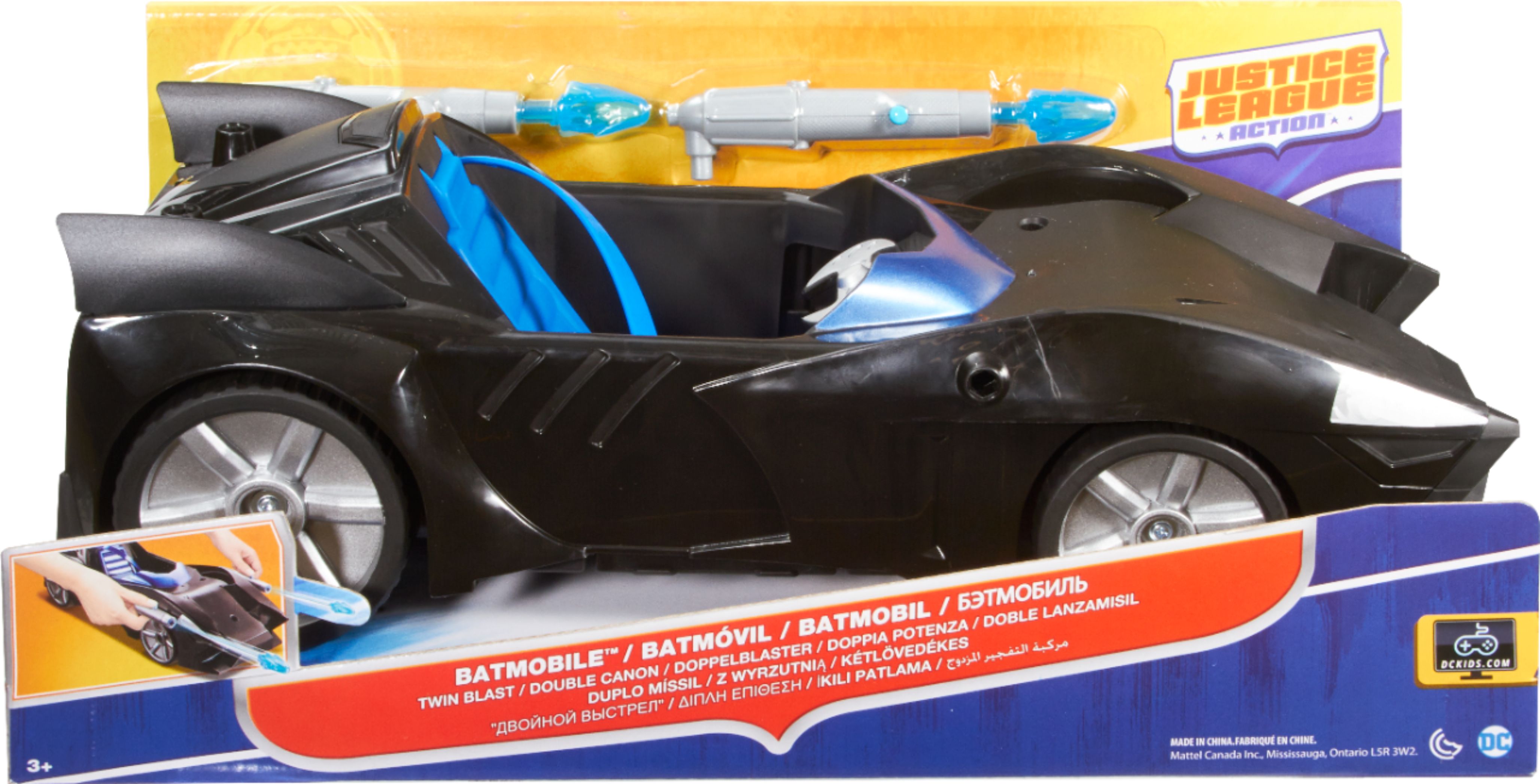 Justice League Action Batman FDF02 Twin Blast Batmobile Vehicle Toy Multi Color 
