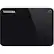 Front. Toshiba - Canvio 1TB External USB 3.0 Portable Hard Drive - Black.