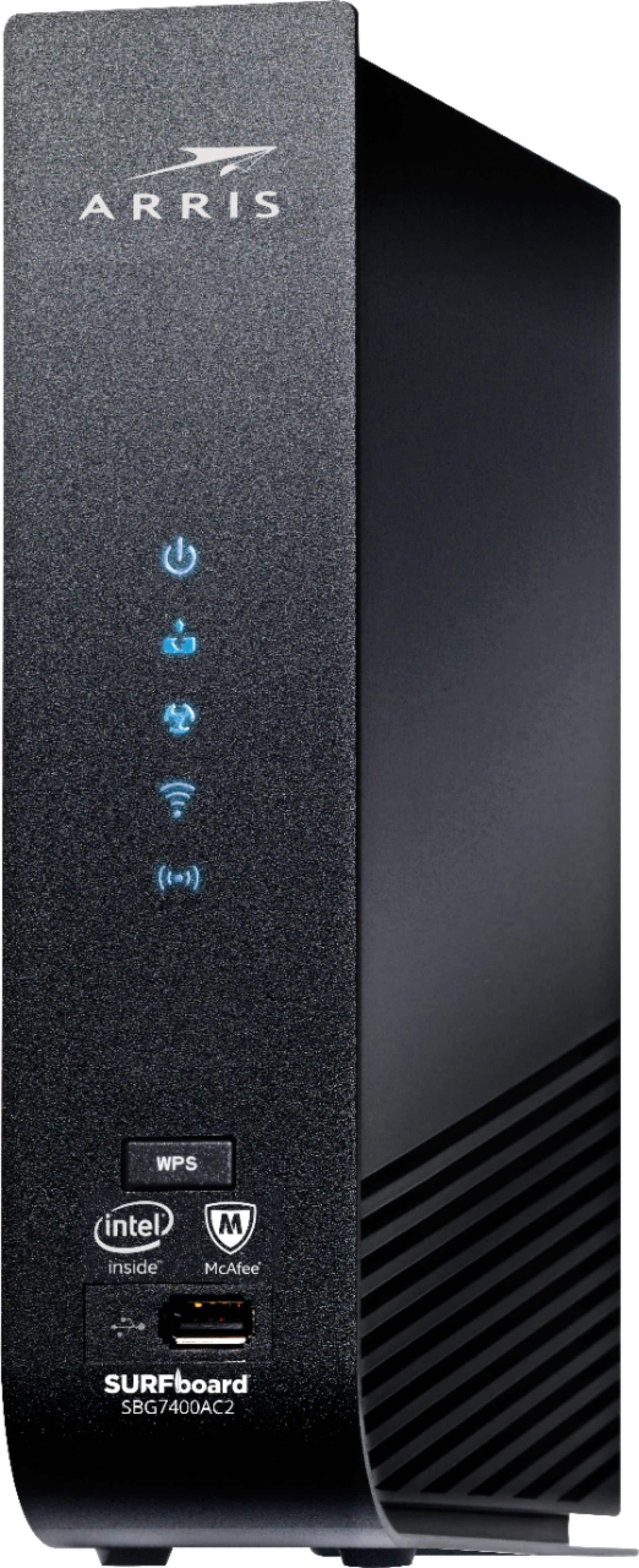 Left. ARRIS - SURFboard AC2350 Router with 24 x 8 DOCSIS 3.0 Cable Modem.