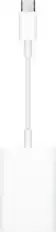 Front. Apple - USB-C to SD Card Reader - White.