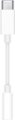 Front Zoom. Apple - USB-C to 3.5mm Headphone Jack Adapter - White.
