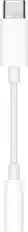 Front. Apple - USB-C to 3.5mm Headphone Jack Adapter - White.