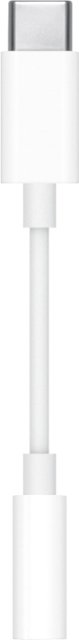 Apple USB-C to 3.5mm Headphone Jack Adapter White MU7E2AM/A - Best Buy