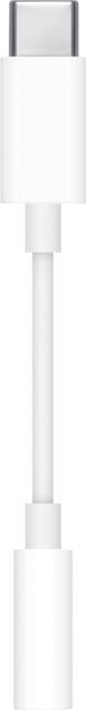 Apple - USB-C to 3.5mm Headphone Jack Adapter - White