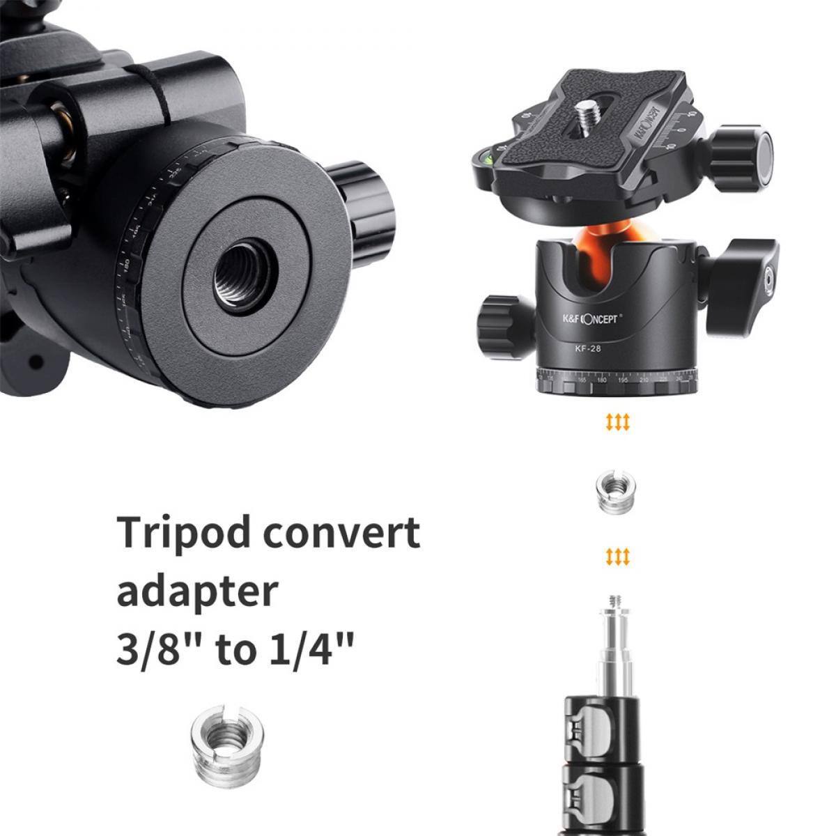 K&F KONCEPT  
KF-28  
180  
195  
2012  
#  
Tripod convert adapter 3/8" to 1/4"