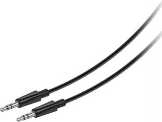 GE 2-Way 3.5mm Headphone Splitter, Black