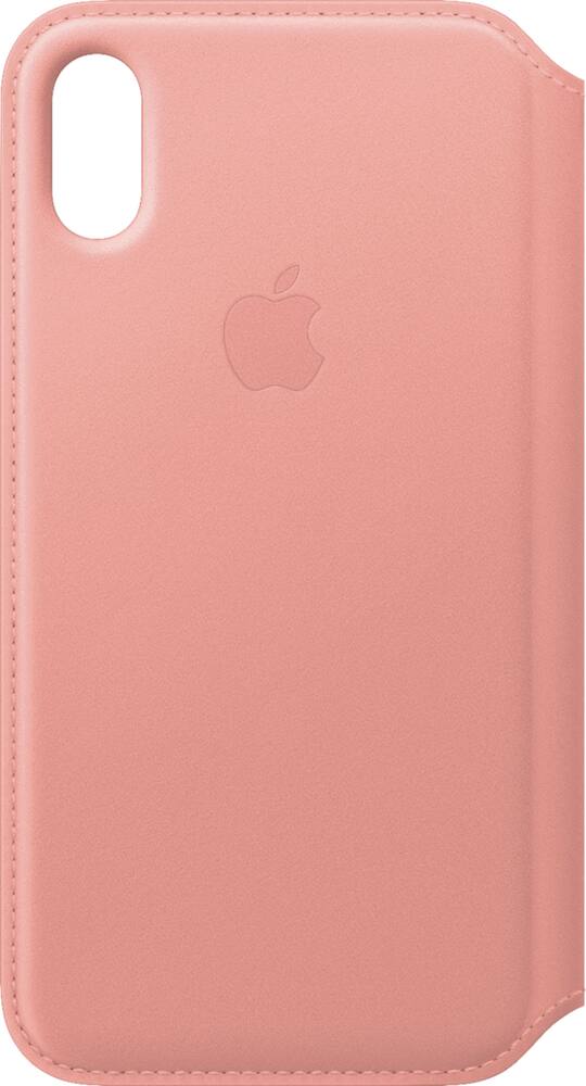 apple - iphone x leather folio - soft pink apple - iphone x leather folio - soft pink